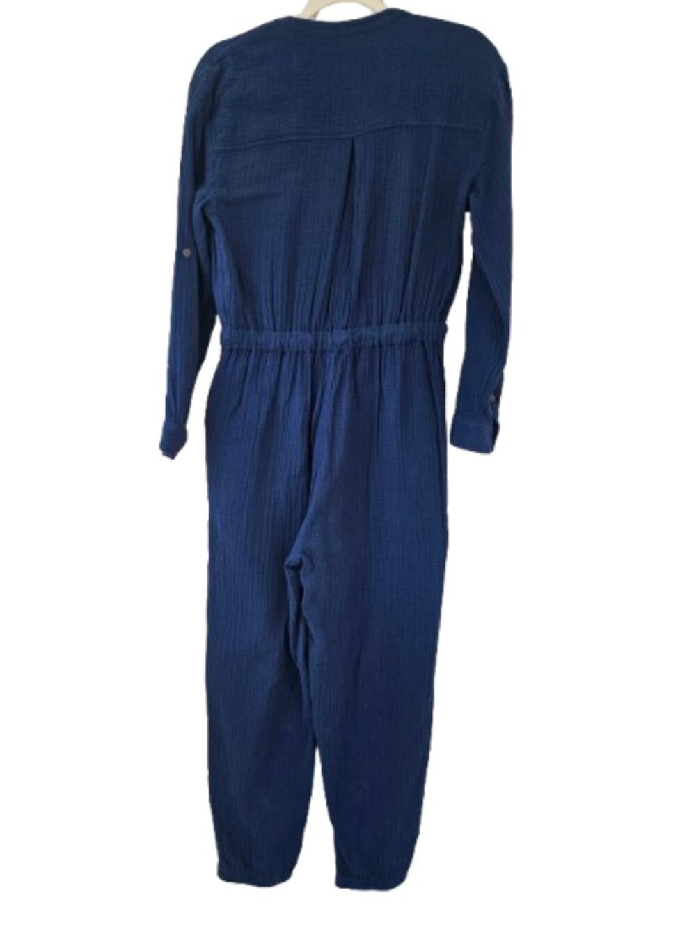Madewell Lightspun Tapered-Leg Jumpsuit in Coastal Blue - Size 2 - Picture 5 of 15